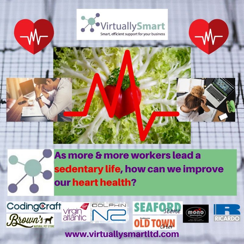 As more & more workers lead a sedentary life, how can we improve our heart health?