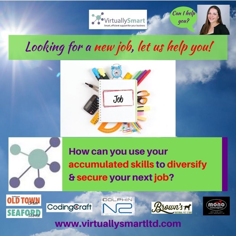 How can you use your accumulated skills to diversify & secure your next job?