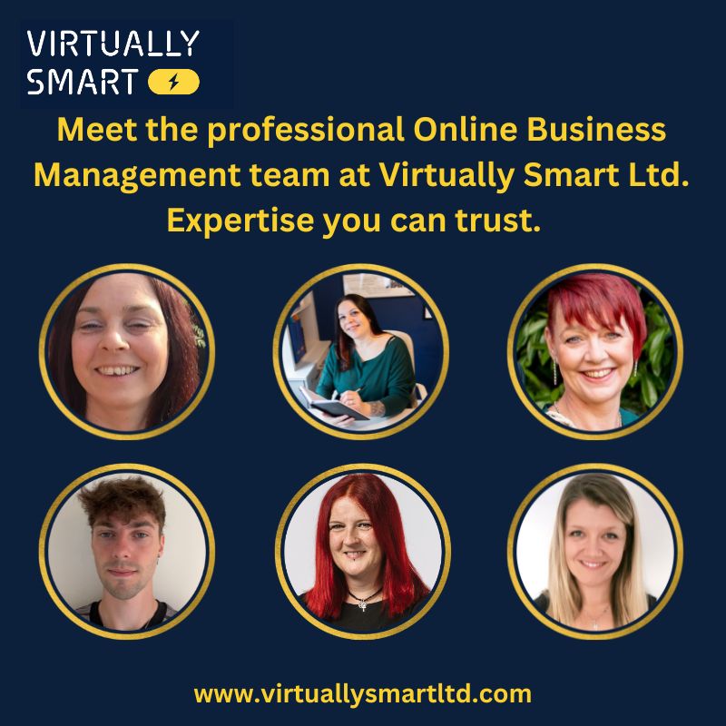 Meet the professional Online Business Management team at Virtually Smart Ltd. Expertise you can trust.